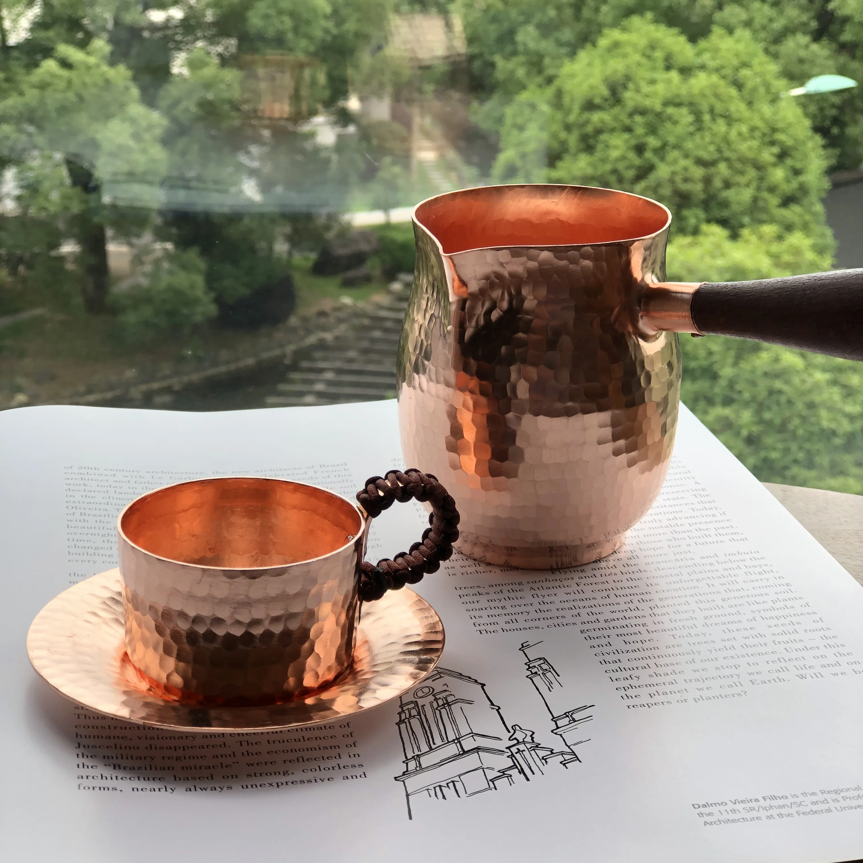 Pure Copper Milk Jug, Turkish Pot, Latte Frothing, Milk Pitcher, Handmade Drinkware, Tableware, 400ml