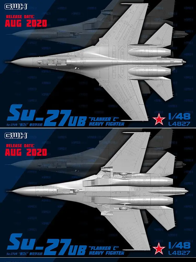 Great Wall Hobby L4827 1/48 scale Russian Su-27UB 