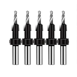 Countersunk Drill Bits Woodworking Punch Salad Drill Twist Drill Screw Taper Hole Hand Drill Pilot Hole Flat Bottom Hole Opener