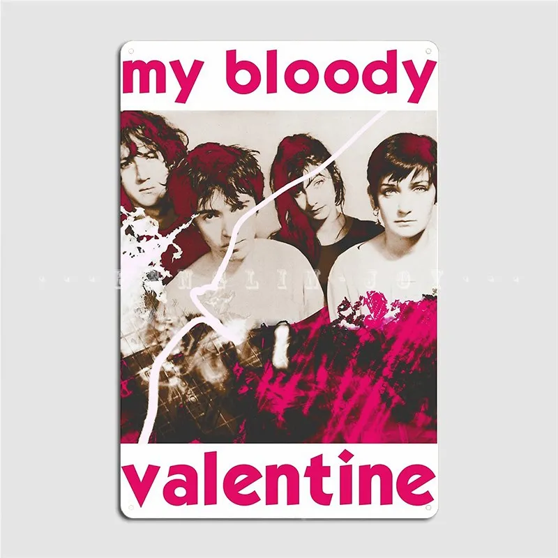 My Bloody Valentine Metal Sign Wall Mural Bar Cave Customize Mural Painting Tin Sign Poster