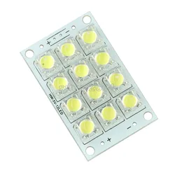 12 LED Super Bright White LED Piranha Board Night LED Lights Lamp 5mm High Brightness DC 3V-5V