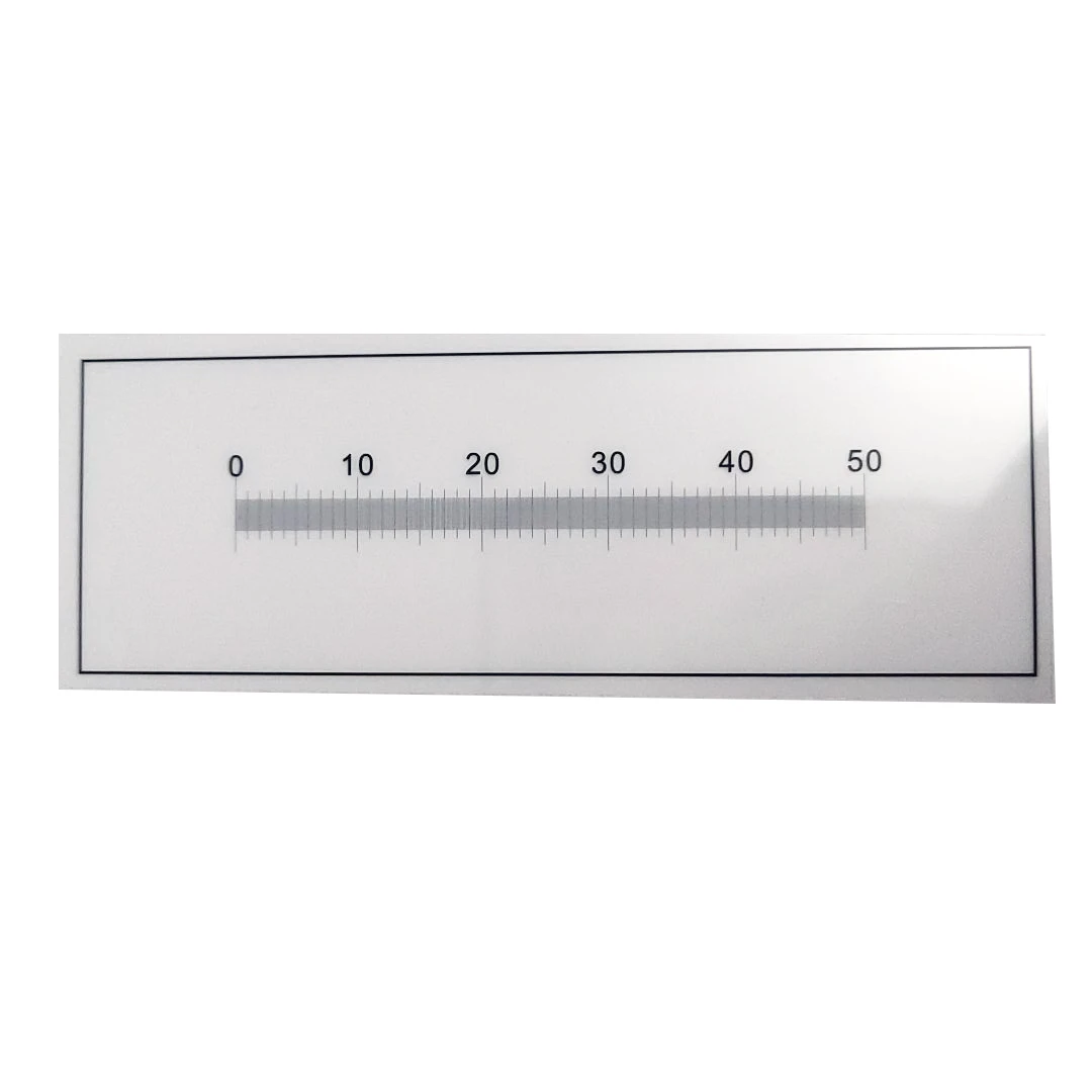 High Precision 0.1mm div  Microscope Micrometer Calibration Ruler Transparent Film PET  Measuring Tape Line