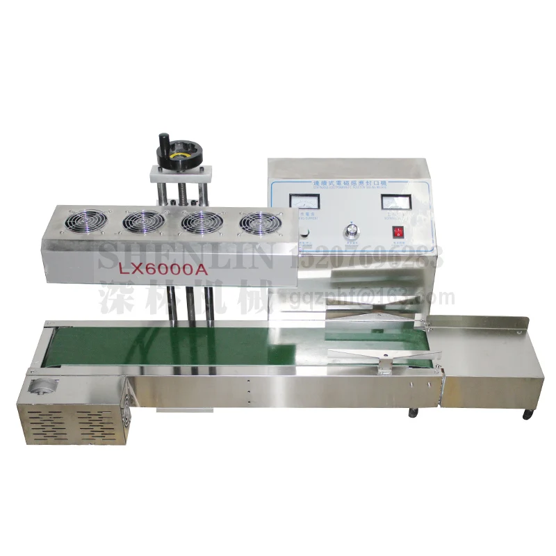 LX6000 Bottle Cap Aluminum foil Induction sealing machine Cap Sealer induction Can Capper Equipment 20-80mm SHENLIN Packaging