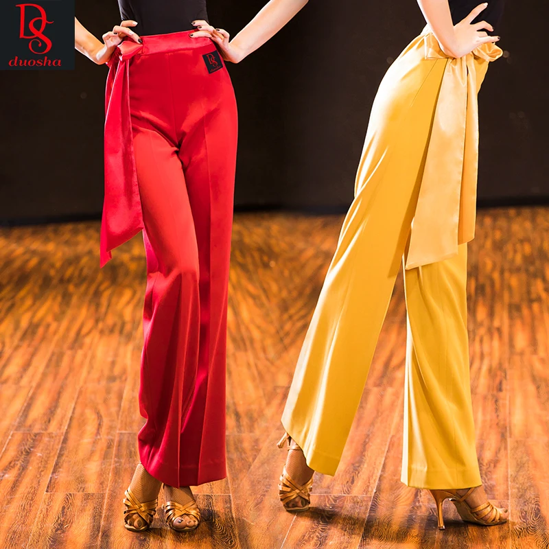 

Pengsha modern dance training pants straight pants Latin dance pants spring summer pants new square dance pants ds591