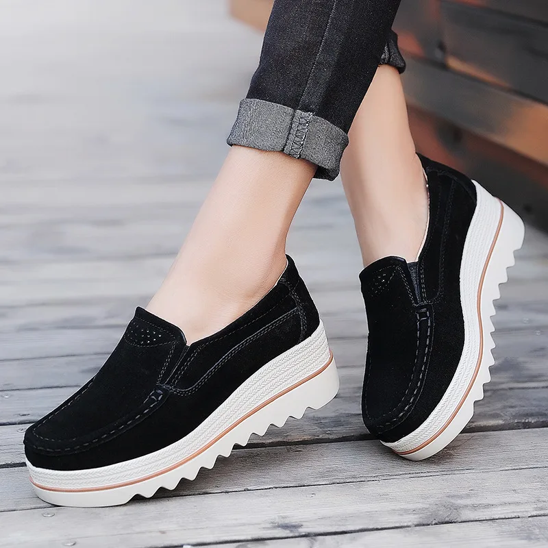 Women Casual Shoes Loafers  New Round Toe Solid Female Sneakers Breathable Women Shoes Flats Plus Size Zapatos De Mujer 699