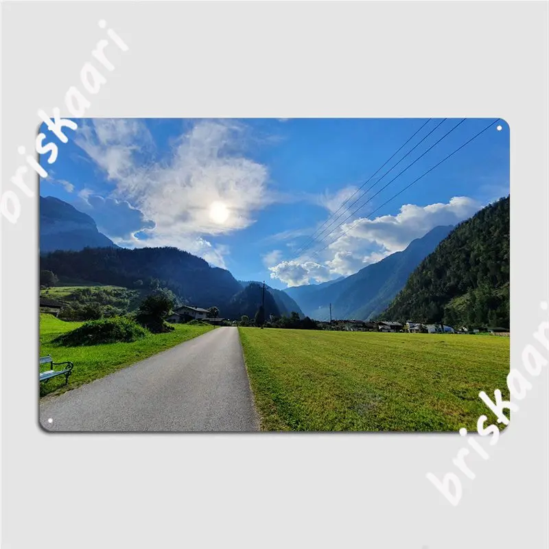 Austrian Mountains Gift Poster Metal Plaque Club Kitchen Designing Wall Decor Tin Sign Poster