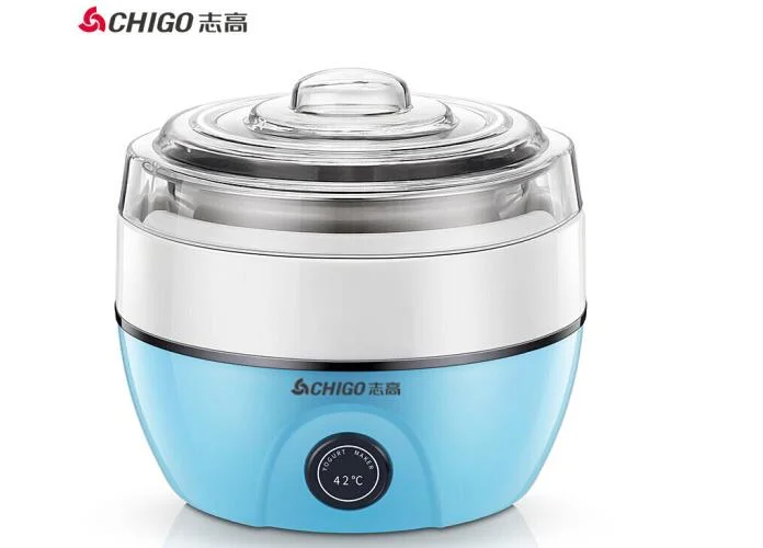 chinaCHIGO home yogurt machine household automatic yogurt maker diy SNJ218 304 stainless steel liner 1L 110-220-240V