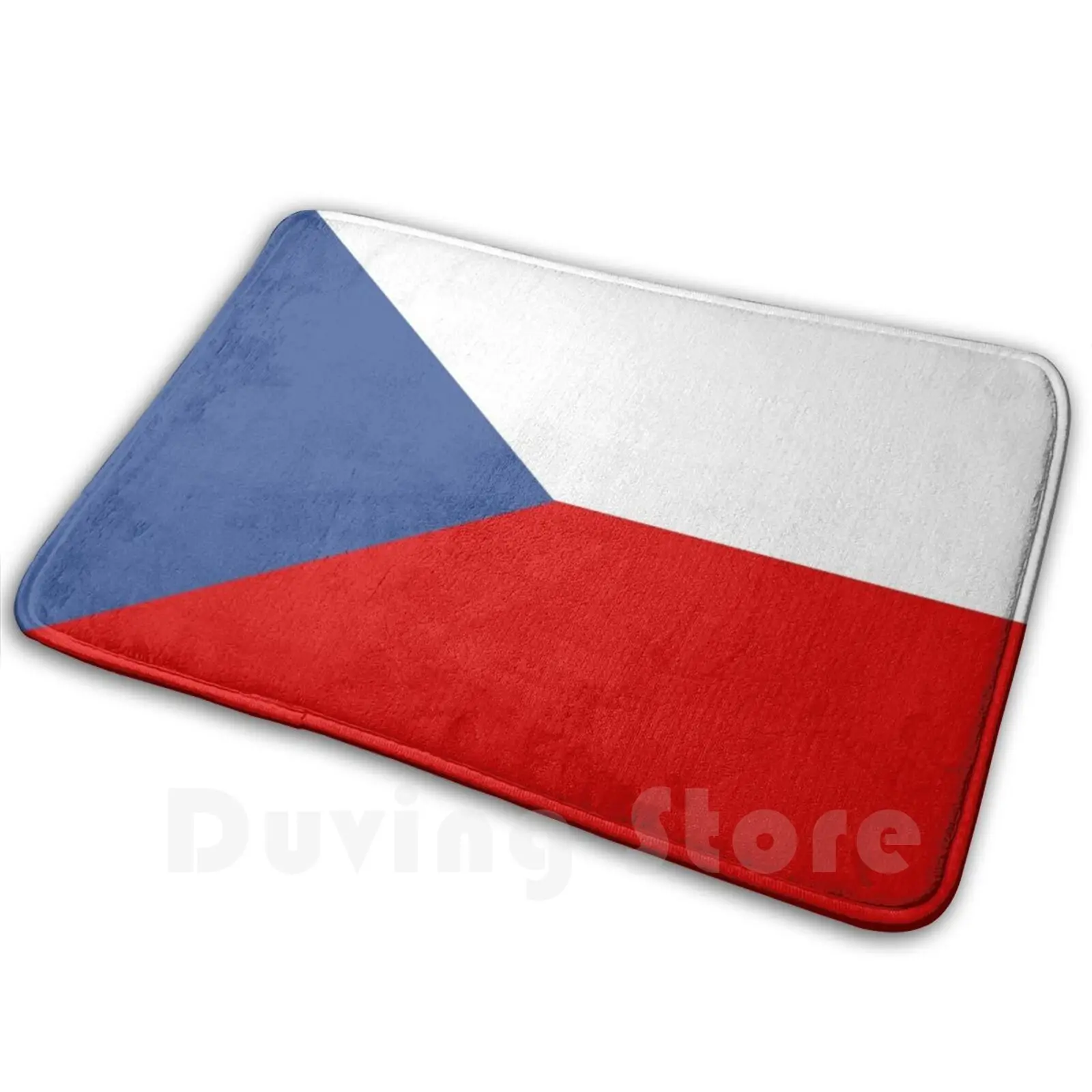 Flag Of Czech Republic Carpet Mat Rug Cushion Soft Non-Slip Czech Republic Country Flag Emblem Symbol Nation Identity