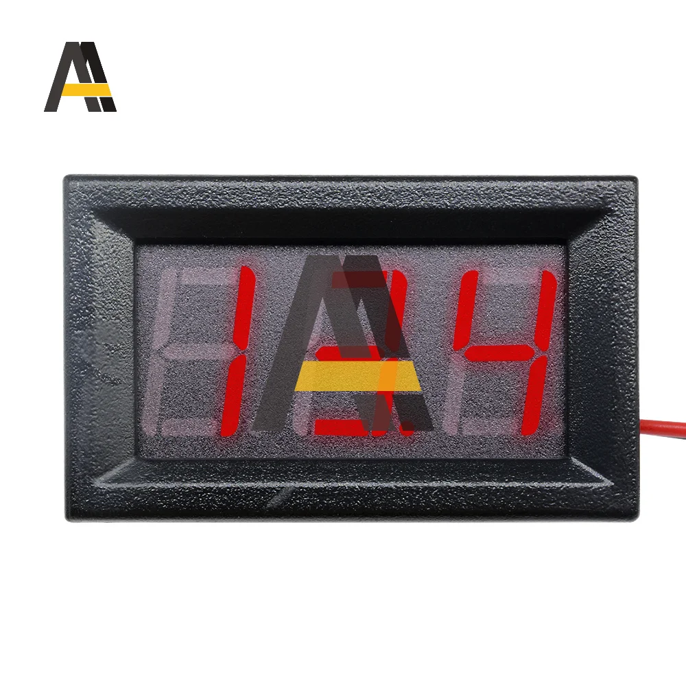 0.56นิ้ว Mini Digital Voltmeter Ammeter 2สายไฟ DC 4.5-30V 10A แผง Amp Volt เครื่องวัดแรงดันไฟฟ้า tester Blue Dual จอแสดงผล LED