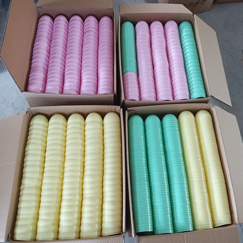 20Pcs Or 10Pcs 100MM Toy Capsule Transparent Colorful Plastic PP Open Balls Eggshell Empty Container Vending Machine 4-inch