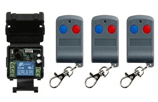 DC 12V 24V 1CH Channels 1CH RF Wireless Remote Control Switch System,315/433 MHz Transmitter and Receiver/Garage Doors/ lamp
