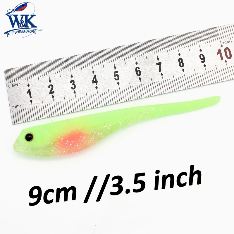 3.5 Inch Super PVC Lure Pin Tail   for Drop-Shot Fishing  5 pcs bag   Perch  Bass  Rock Fish  and Pike Fishing Baits   9 cm Soft