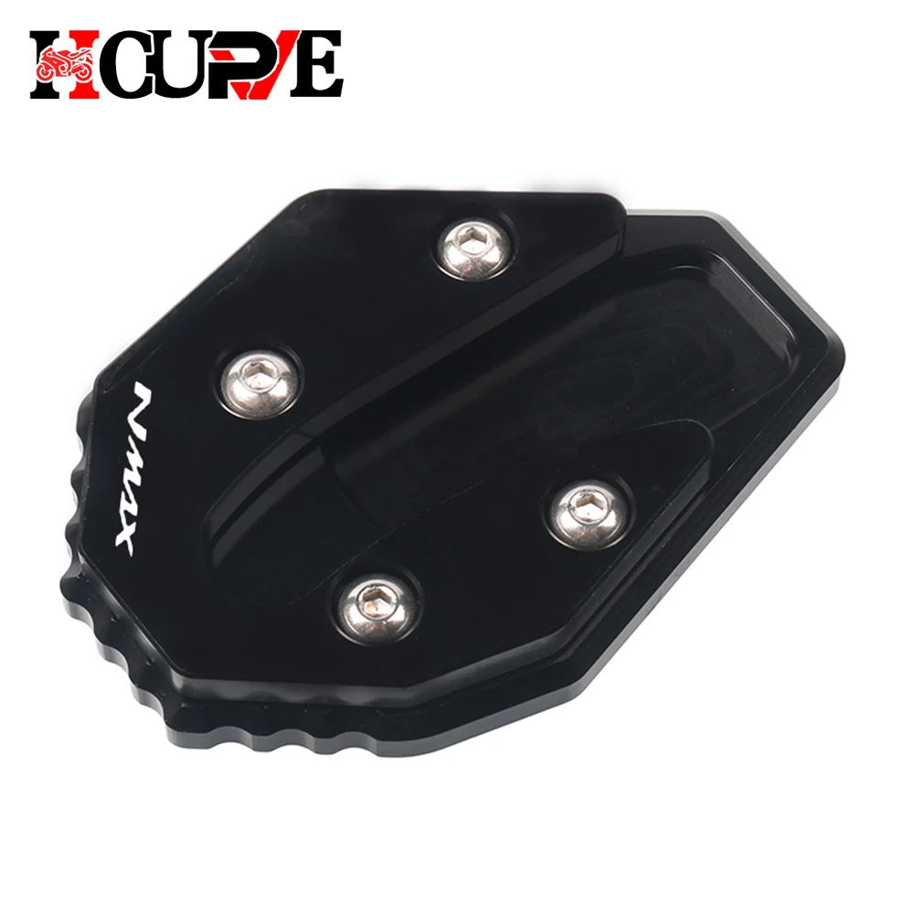 Motorcycle CNC Kickstand Sidestand Stand Extension Enlarger Pad For NMAX155 NMAX125 NMAX 155 NMAX 125 2020-2023