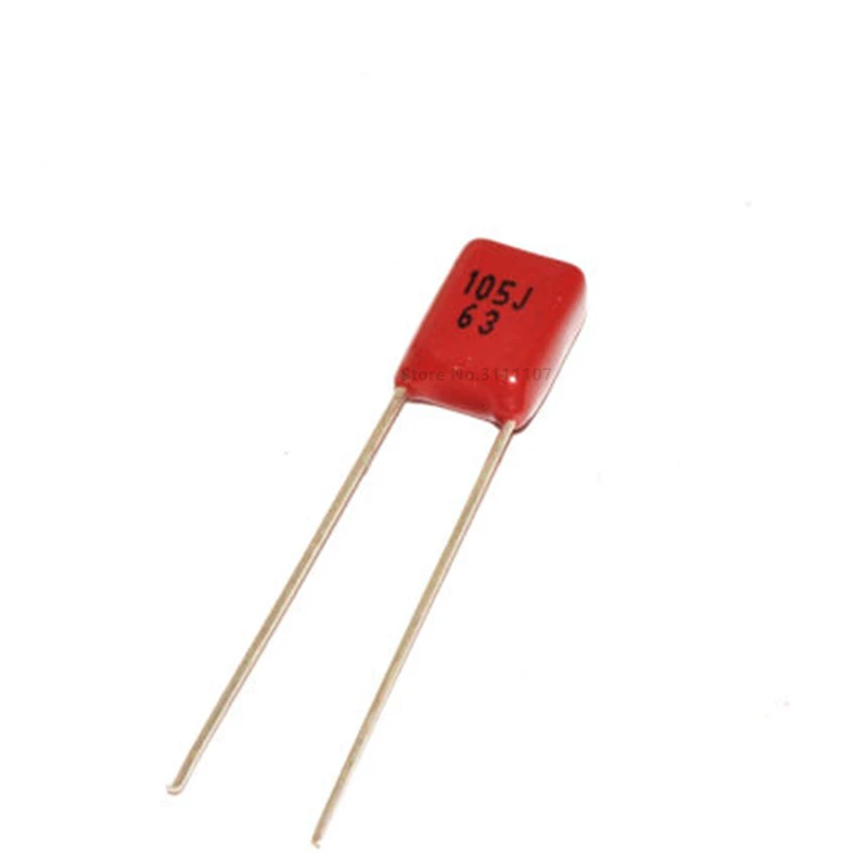 

10PCS/Lot 105 1uF 63V CBB Polypropylene Film Capacitor Pitch 5mm 105 1uF 63V