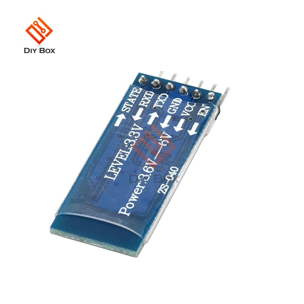 Módulo inalámbrico HC-05 HC05 para Arduino Serial 6 Pin Bluetooth RF receptor transceptor módulo RS232 Master Slave 3,3 V