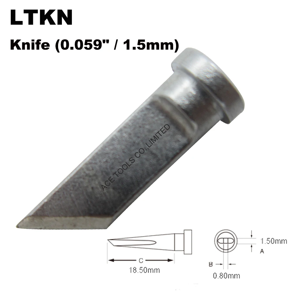 

LTKN Knife Replacement Soldering Tip for WWELLER WP80 WSP80 WSFP8 WD1000 WD2000 WSD81 WS81 WSF81D8 WS81D5 Handle Iron