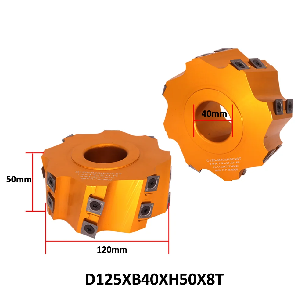 90mm Spiral Cutterhead Planing and jointing Cutter Head with Helical insert for 4 sided planer spindle moulder wood machines