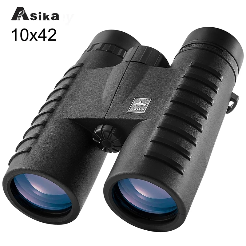 

Asika 10x42 Binoculars Caza Wide Angle HD Powerful Telescope Long Range Bak4 Prism Optics For Outdoor Camping Hunting Equipment