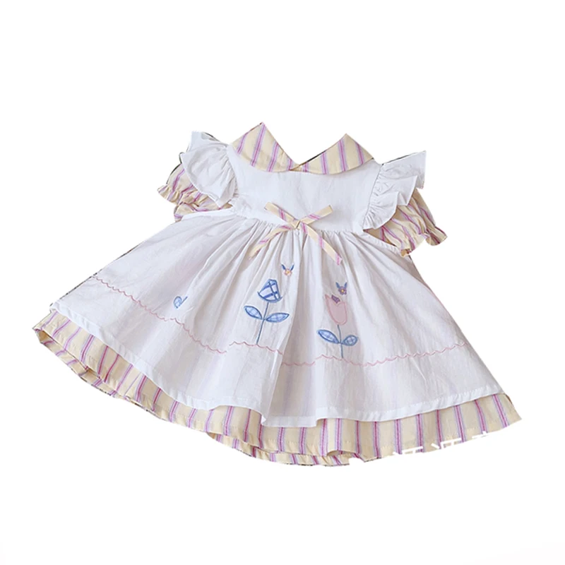 Ins Summer New VTG Children\'s Dress Children\'s Lolita Dress Baby Dress Doll Dress Baby Girls Party Wedding Holiday Dress