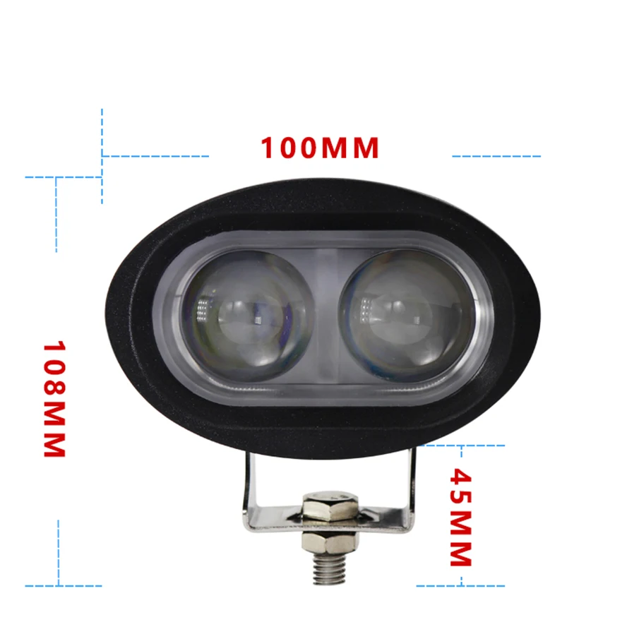 1Piece 4inch LED Spot Light Forklift Truck Blue Warning Lamp 20W Safety Working Light 10V~80V Forklift Led Warning Reverse Light