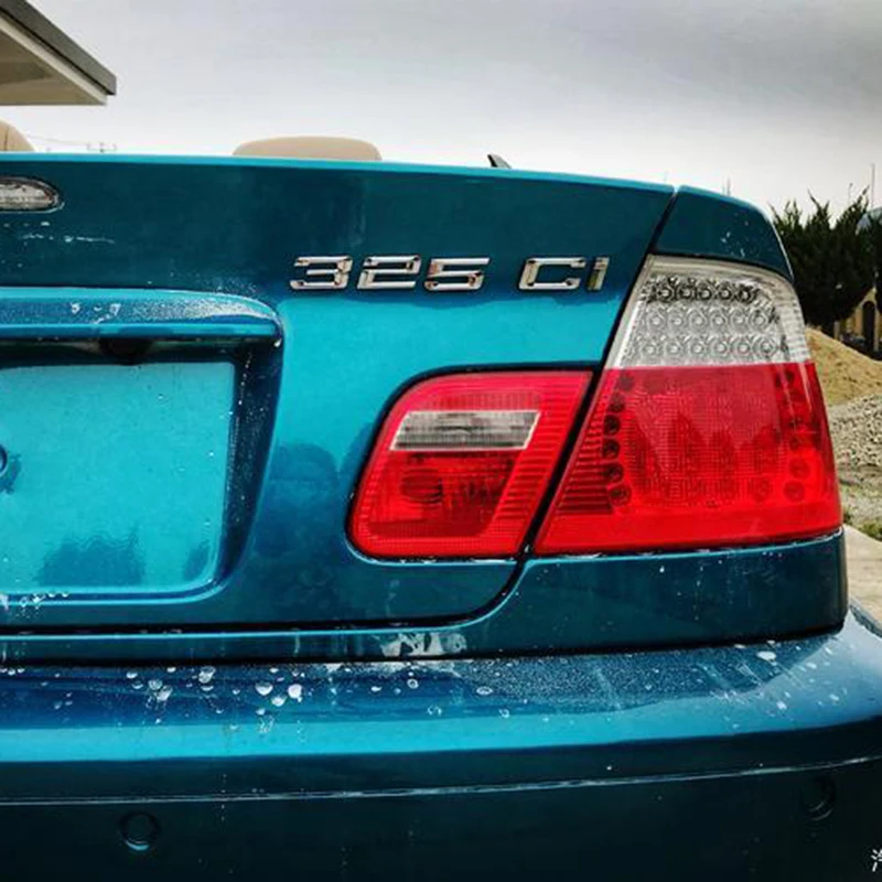 ABS Letter Number 325Ci 330Ci 645Ci 325xi 528xi 335ix Emblem for E46 E90 E91 E92 Sports Car Roadster Coupe Car Trunk Sticker