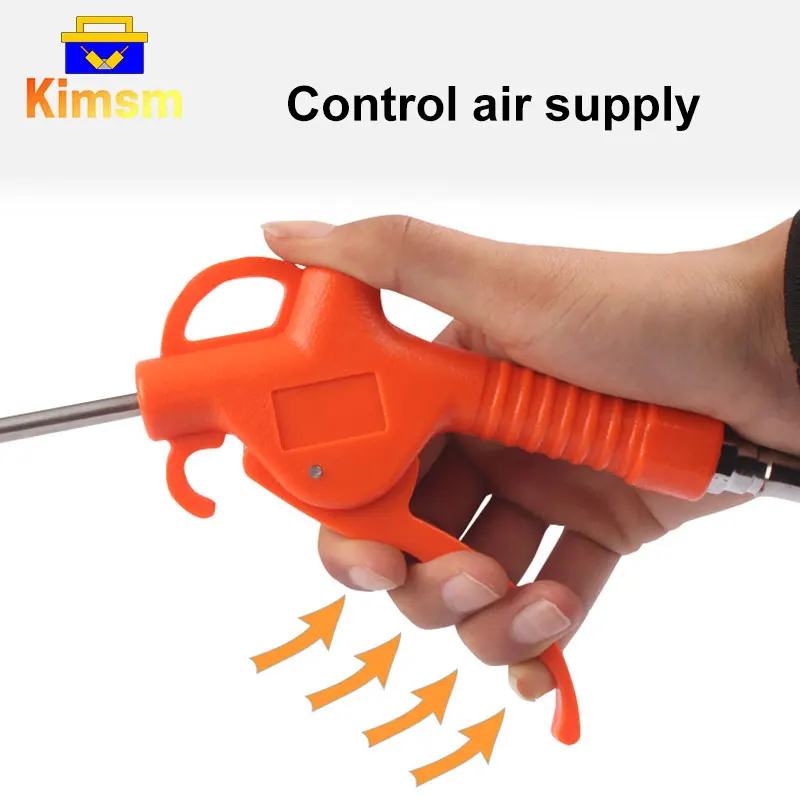 Air Blow Gun Air Compressor Dust Gun With 6-15m Spring Trachea Car Cleaning Woodworking Dust Removal  Portable Pneumatic Tools