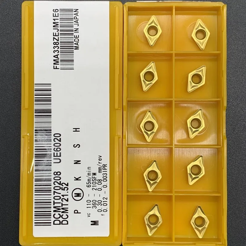 Высококачественные фрезерные Вставки DCMT070208 US735 UE6020 VP15TF, лезвия из металлического карбида с ЧПУ, режущие токарные инструменты, токарные вставки
