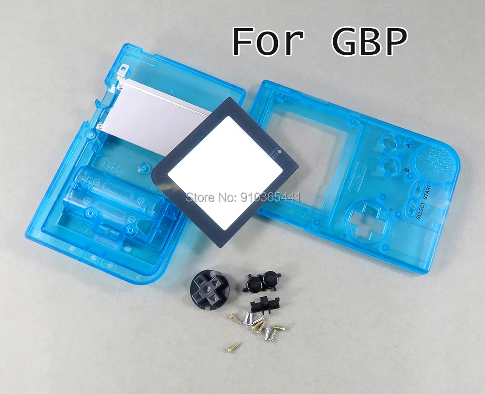 

10sets Luminous Light Full Set Housing Shell Case Cover Replacement For Gameboy Pocket Game Console for GBP With Buttons