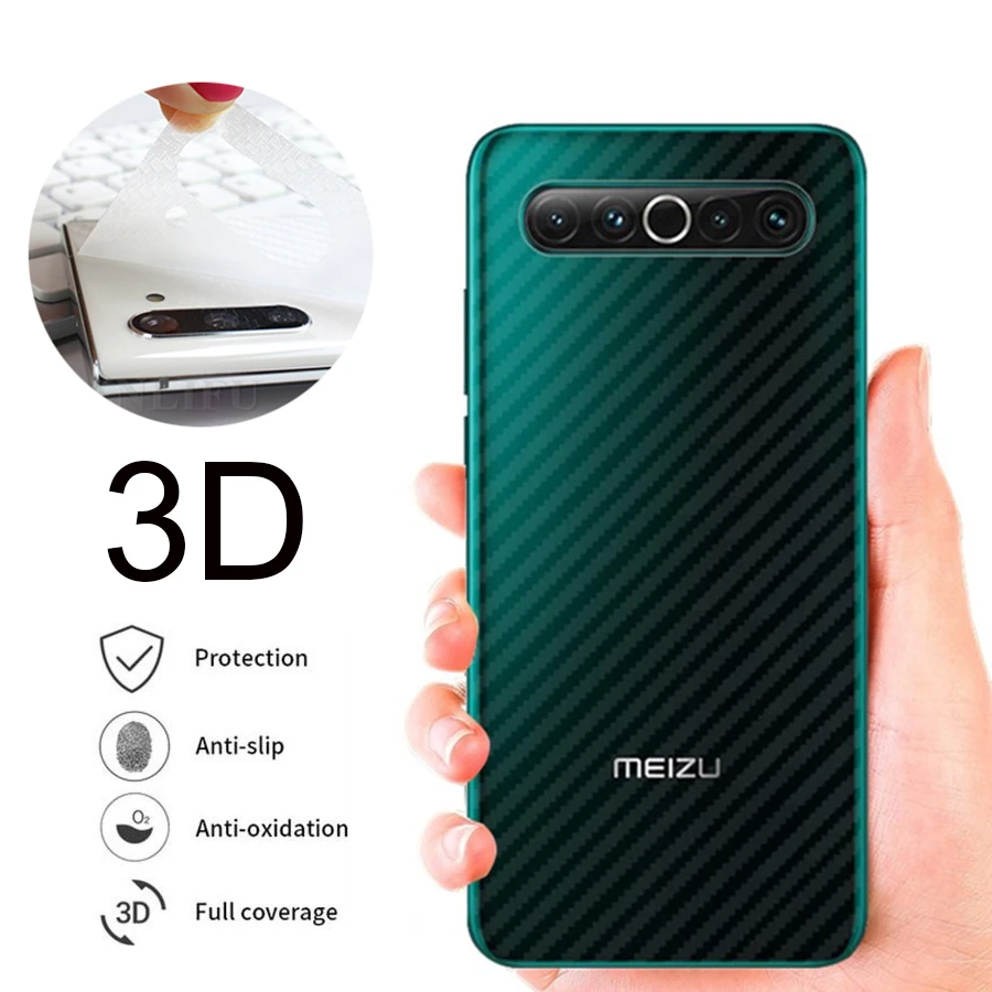 

5Pcs Back Matte Carbon Fiber Film For Meizu X8 Note 8 9 M6s 16 Plus 16 Full Cover Screen Protector Meizu 16 16S 16XS 16T 16th