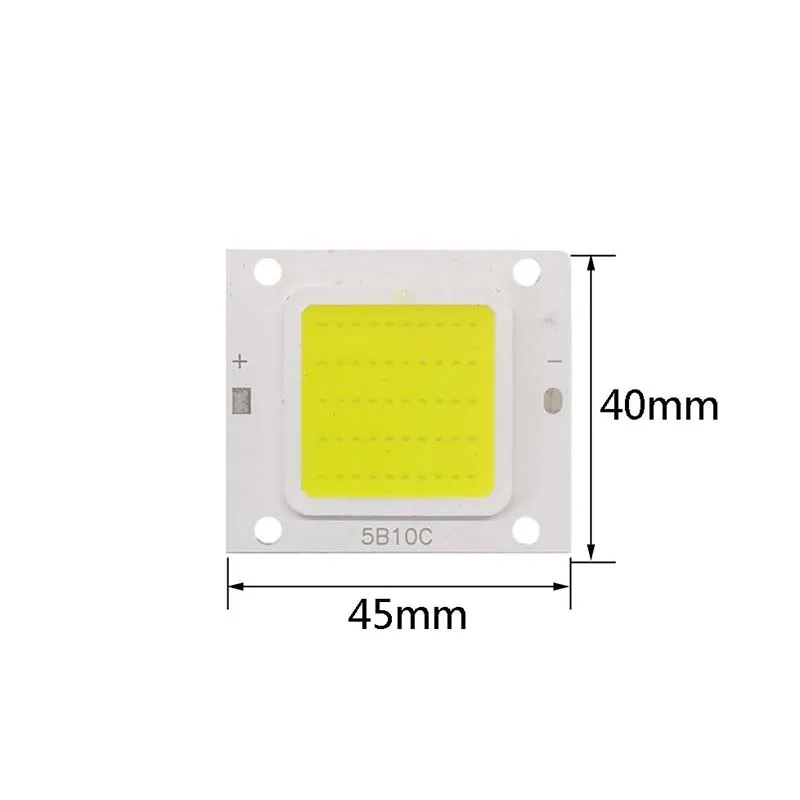 100W 50W 30W 20W 10W DC 9-12V 30-36V COB LED Chip Integrated Matrix Diode Beads DIY Floodlight Spotlight High Power Cool White