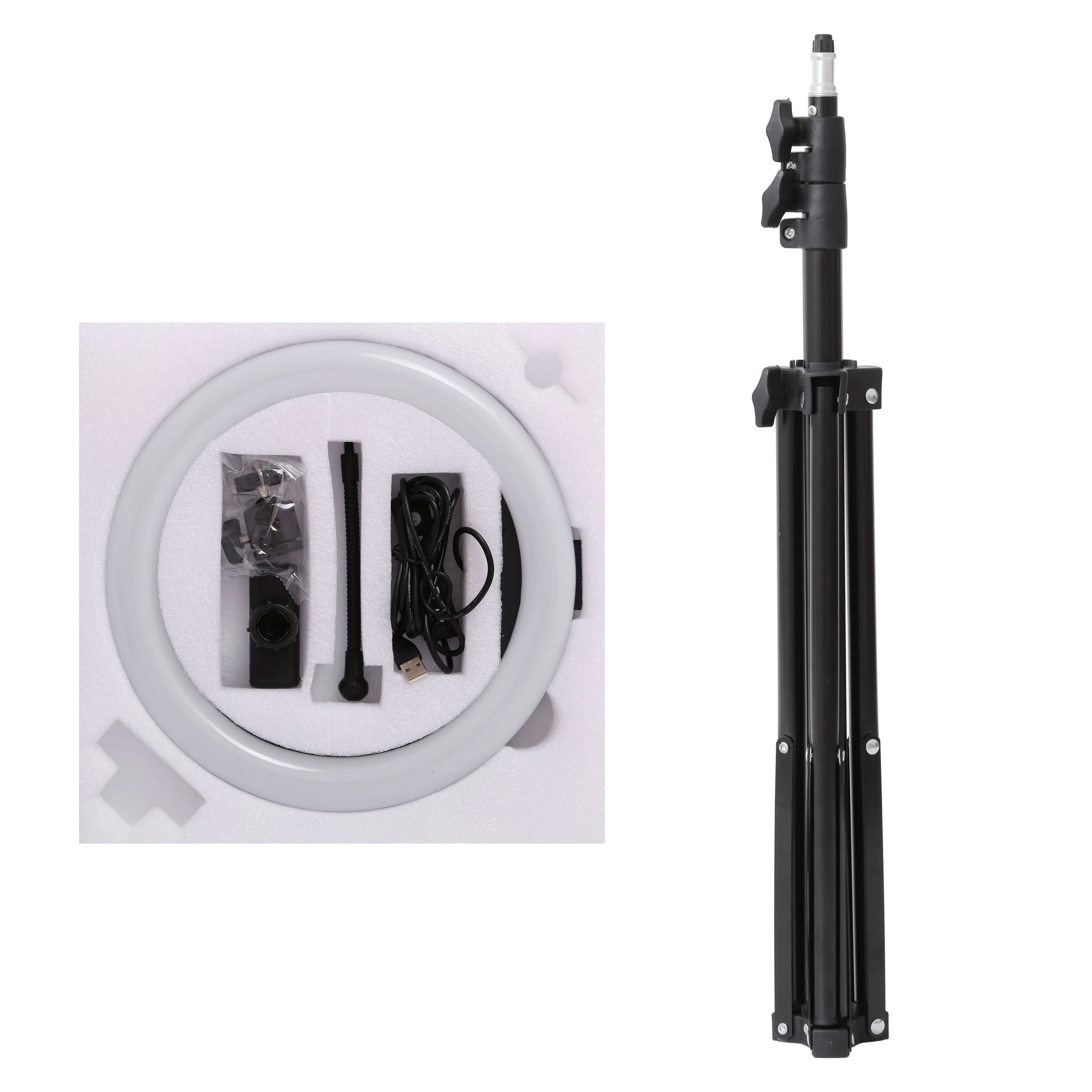 10 pollici 13 pollici RGB LED Selfie anello luce di riempimento con 1.6m treppiede supporto fotografia anello lampada per TikTok Youtube trucco luci Video