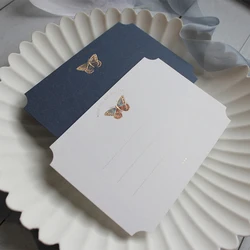 High-end light luxury embossed three-dimensional bronzing butterfly pattern gift card greeting card message card card