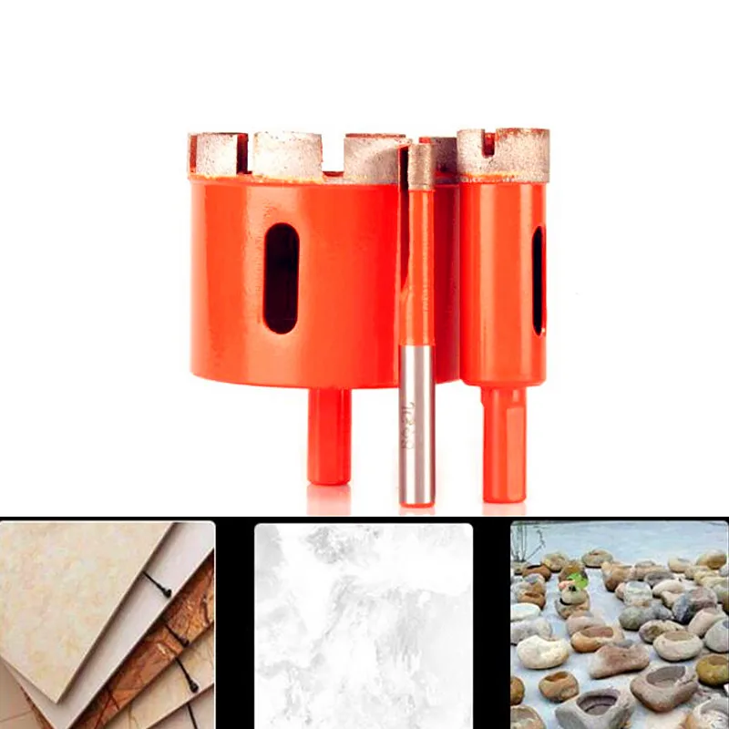 1PC 6-100mm Marble Opener Diamond Core Bit Hole Saw Drill Bit For Marble Granite Brick Tile Ceramic Concrete Drilling