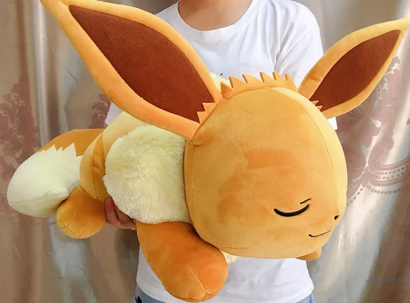 NEW Authentic Pokemon Sleepy Eevee Huge 50cm Soft Plush Stuffed Plush Toy