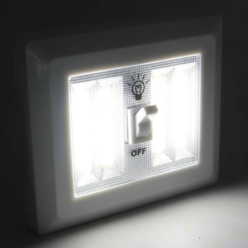 Luz ultra brilhante magnética da noite do armário sem fio do interruptor iluminado da parede do diodo emissor de luz da espiga para corredores, quartos a pilhas