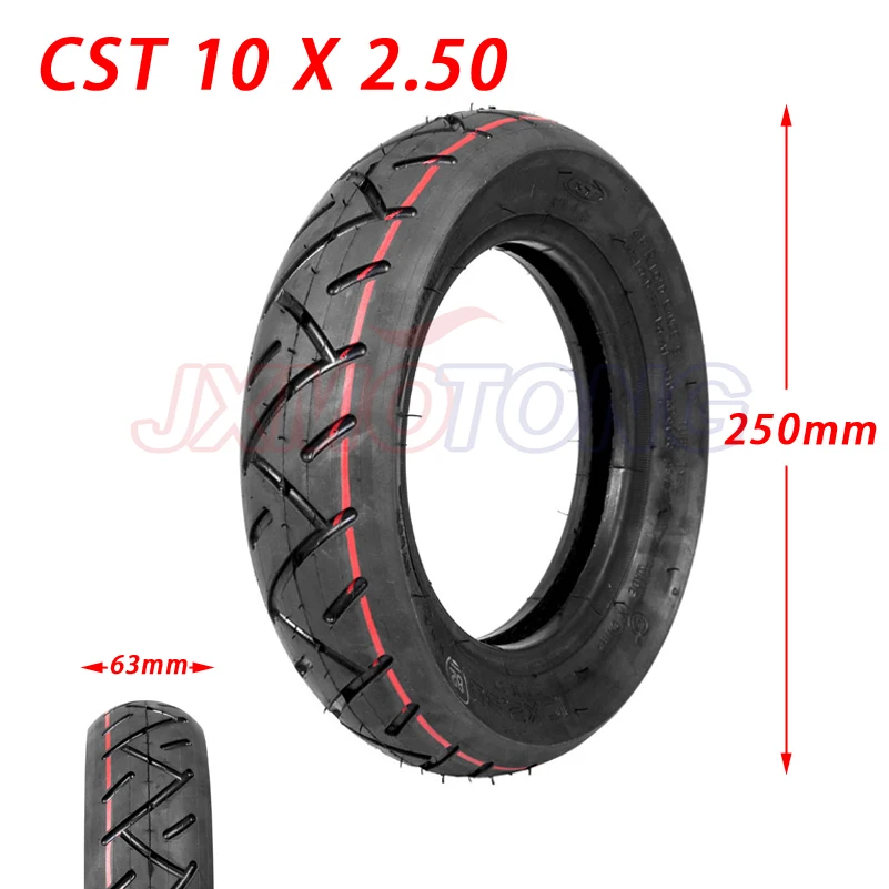 CST 10” 10x2.50 10x2.25 Tyres Electric Scooter Balancing Hoverboard Self Smart Balance 10 Inch Tire Inner Tube Replacement Parts