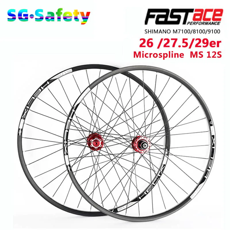 Mountain bike wheelset 26/27.5/29 inchs 4 sealed bearings 32Hole QR/Thru/BOOST Microspline 12s MTB bicycle wheel set Tubeless