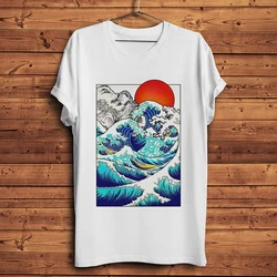 Japan Ukiyoe Great Wave off Kanagawa style funny t shirt men new casual tshirt homme vintage unisex streetwear t-shirt