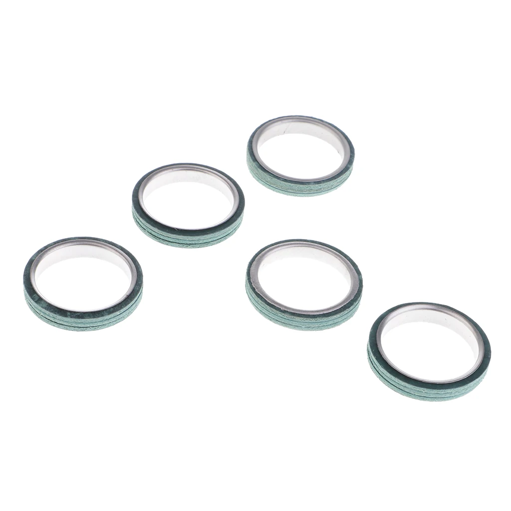 5Pcs Muffler Exhaust Pipe Seal Gasket Ring for Chinese Moped Scooter GY6 125cc 150cc