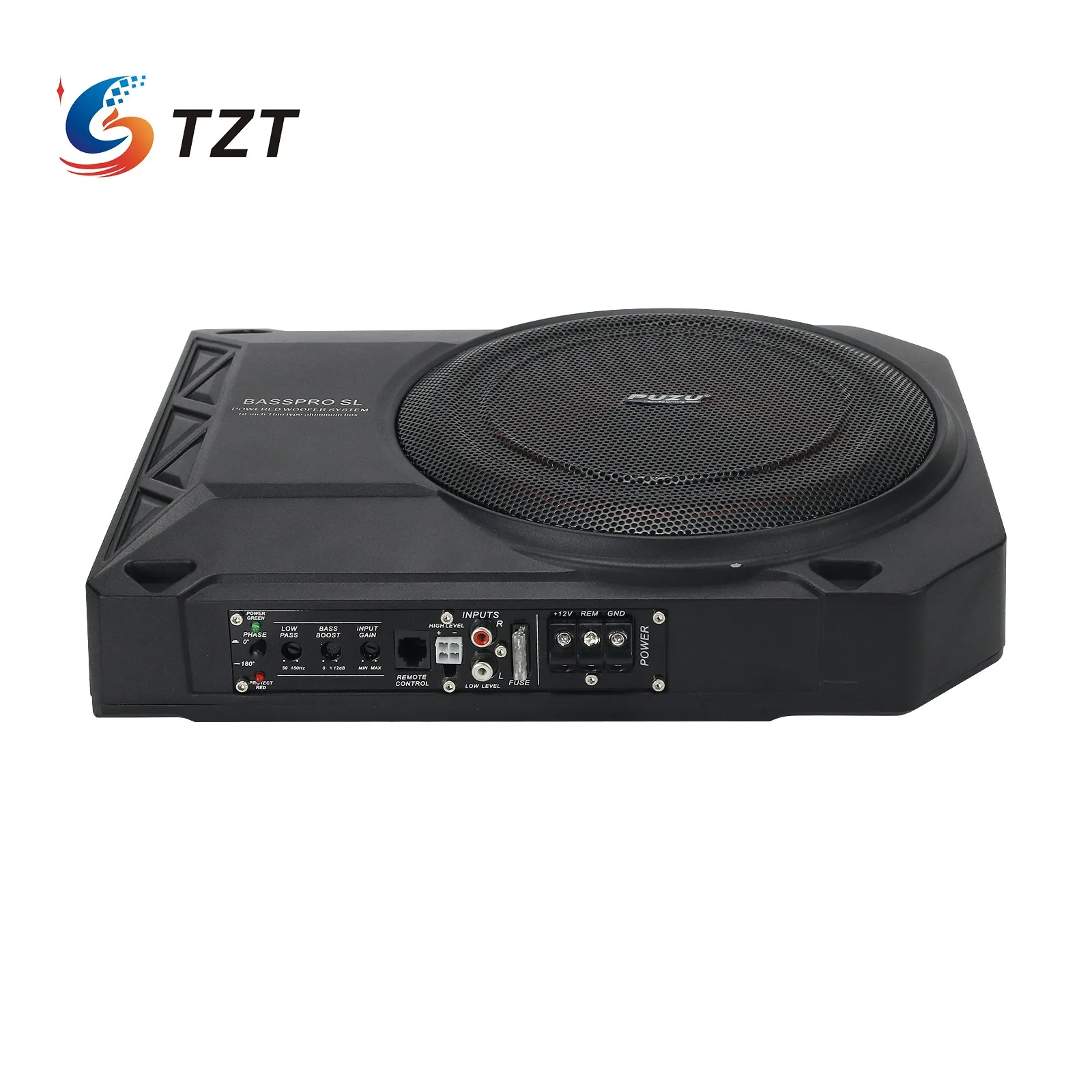 TZT PUZU PZ-SU1010 10 "سيارة الصوت النشط مضخم الصوت 600 واط رقيقة جدا المتكلم المثبتة تحت المقعد