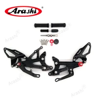 Arashi para DUCATI Panigale V4 / S / R 2018-2023 CNC reposapiés ajustable Rearset Rider juego de clavijas Pedal 2018 2019 2020 2021