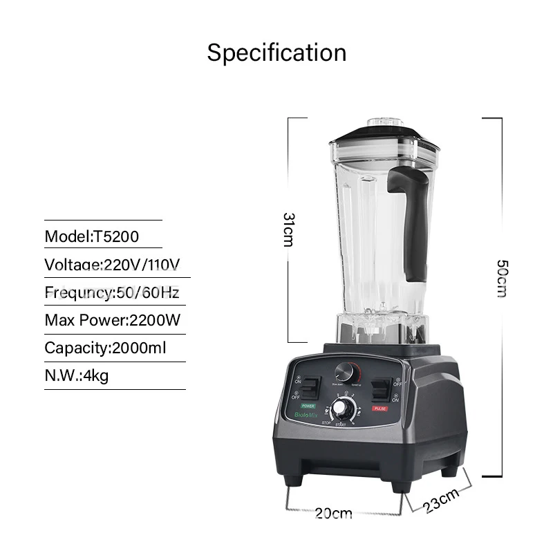 2L Timing Function Mixer Wall Breaking Machine Juicer Fruit Food Processor Multifunctional Household Kitchen Cooking Machine