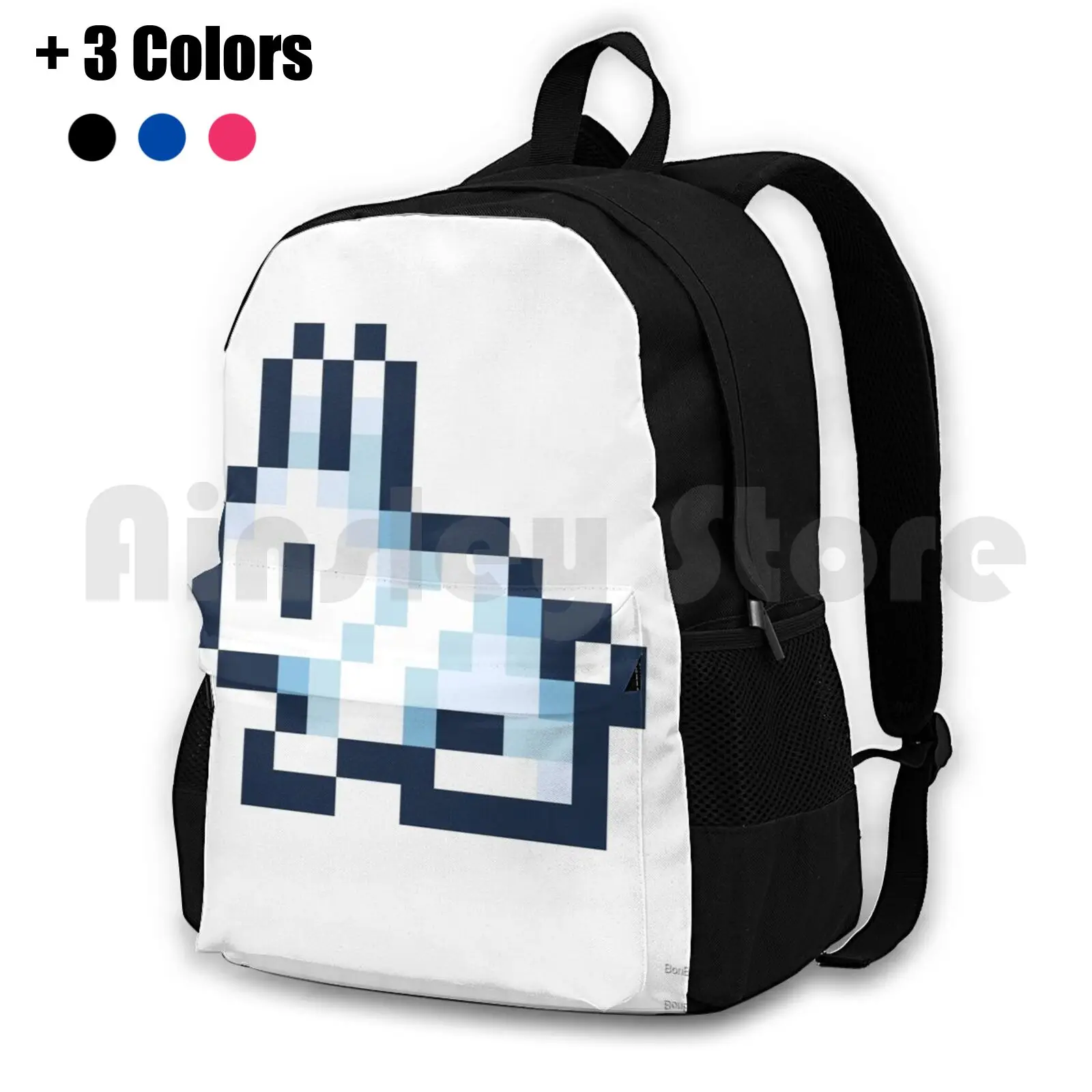 Terraria Rabbit Outdoor Hiking Backpack Waterproof Camping Travel Pixel Terraria Rabbit Game