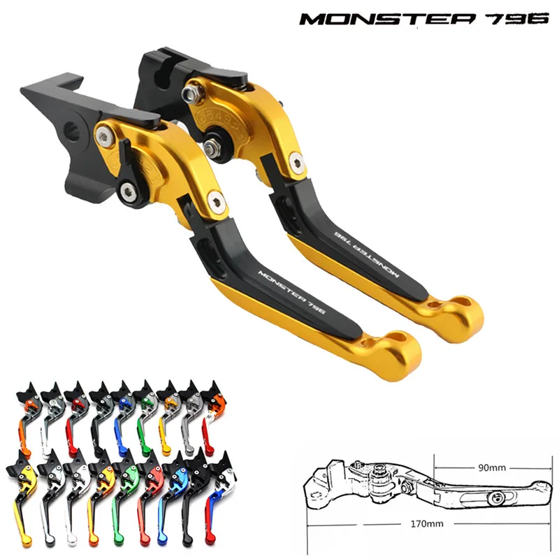 

For Ducati MONSTER796 2010 2011 2012 foldable extendable motorcycle brake clutch lever