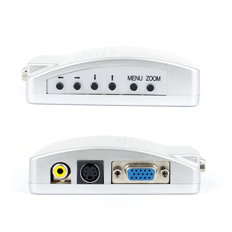 Pc Converter Box Vga Naar Tv Av Rca Signaal Adapter Converter Video Switch Box Met Kabel