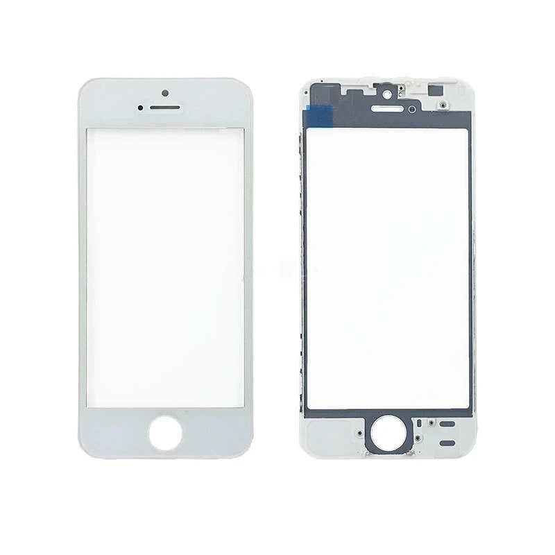 Outer glass For iPhone 5 5s 6 6s plus 7 8 Repair Parts Screen front Glass Display Front Frame + Hot Glue Bezel + OCA