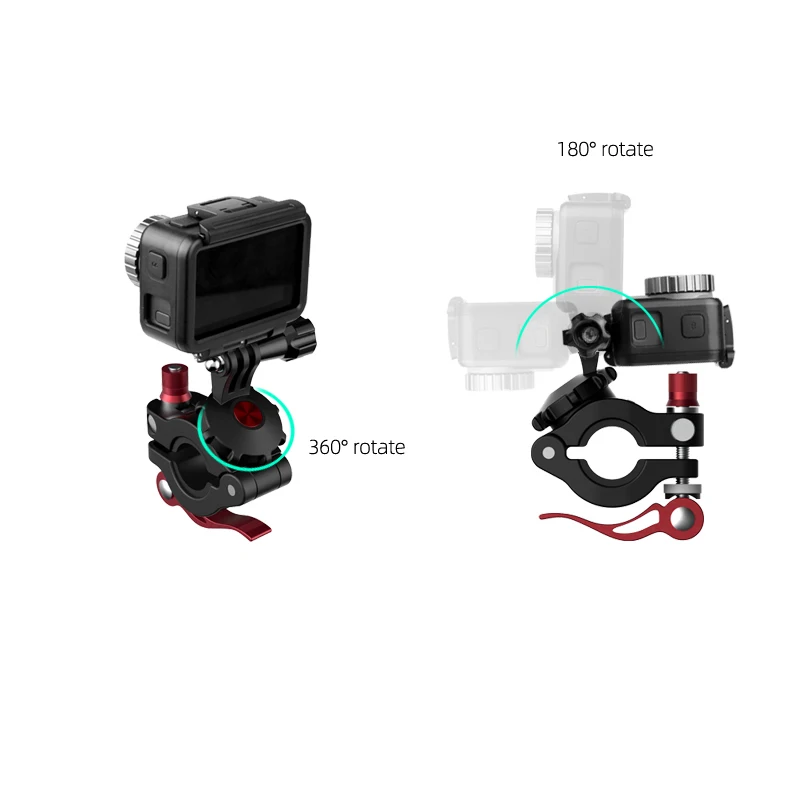 مشبك مقود عالمي للدراجة ، حامل ثلاثي القوائم لـ Gopro 8 7 6 DJI Osmo Pocket OSMO Action Camera