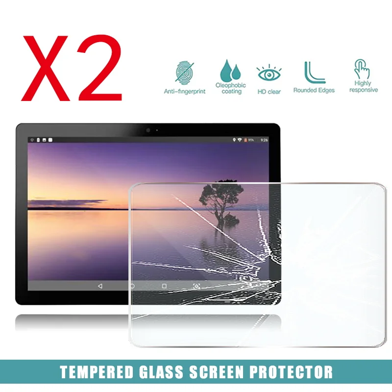 2Pcs Tablet Tempered Glass Pelindung Layar untuk VOYO I8 Tablet Max HD Eye Protection Explosion-Proof Tempered film