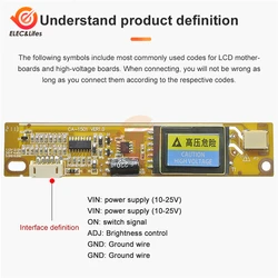 CA-1501 4 Lamp Universal Inverter CCFL Inverter Small Mouth 10V-25V Output for 15-22 inch LCD Display Monitor With 4 Cord