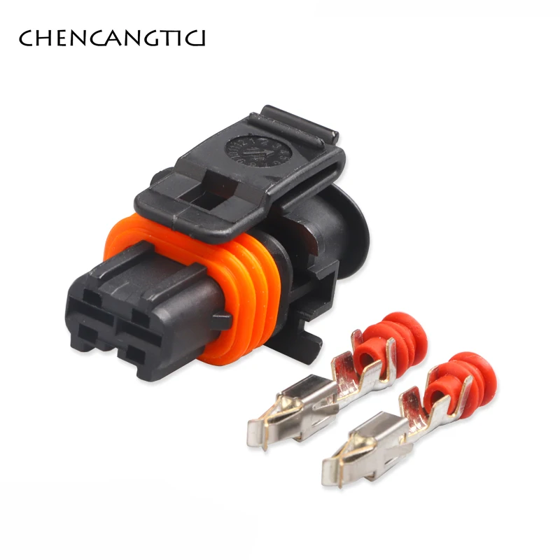 1 Set 2 Pin 1928404072 1928403137 Female Common Rail Diesel Injector Plug Automobile Electrical Cable Connector for Bosch